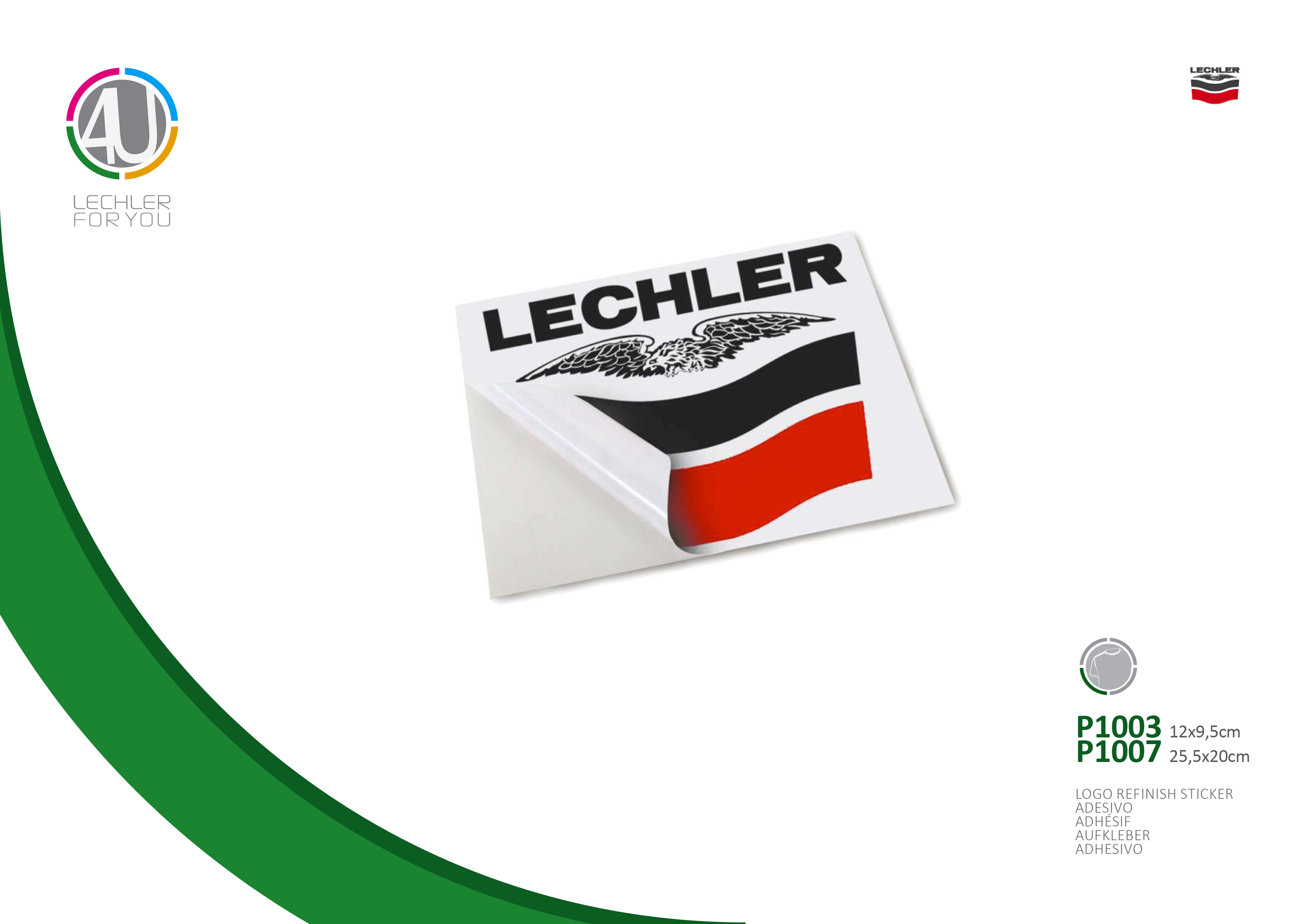 Refinish Logo Aufkleber