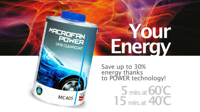 MC405 Macrofan Power UHS Klarlack