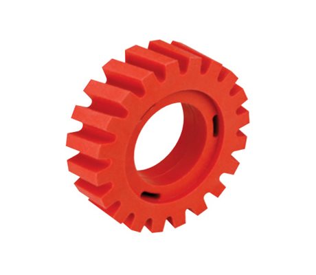 Dynabrade Wide Red-Tred Eraser Wheel, 92255