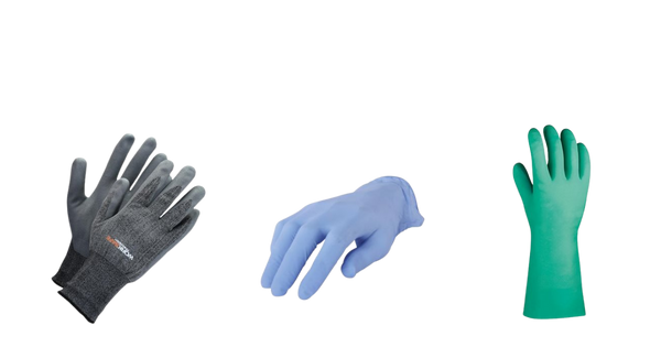 120 Stück Delta Plus VV636BL09 Polyamid Handschuh Nitrilbeschichtete Hand Blau-Schwarz Nitrilschaum Beschichtete Handfläche 09 