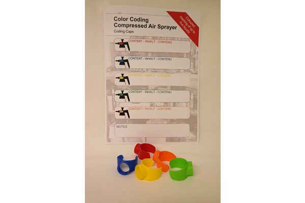 Set of 5 coloured coding ring